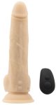 Фаллоимитатор с пульсацией Naked ADDICTION Dominic 9″ Vanilla, пульт ДУ, диаметр 4,2 см