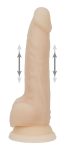 Фаллоимитатор с пульсацией Naked ADDICTION Dominic 9″ Vanilla, пульт ДУ, диаметр 4,2 см