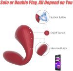 Вакуумный вагинально-клиторальный стимулятор Magic Motion Bobi управление со смартфона