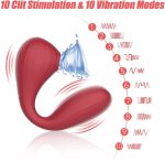 Вакуумный вагинально-клиторальный стимулятор Magic Motion Bobi управление со смартфона