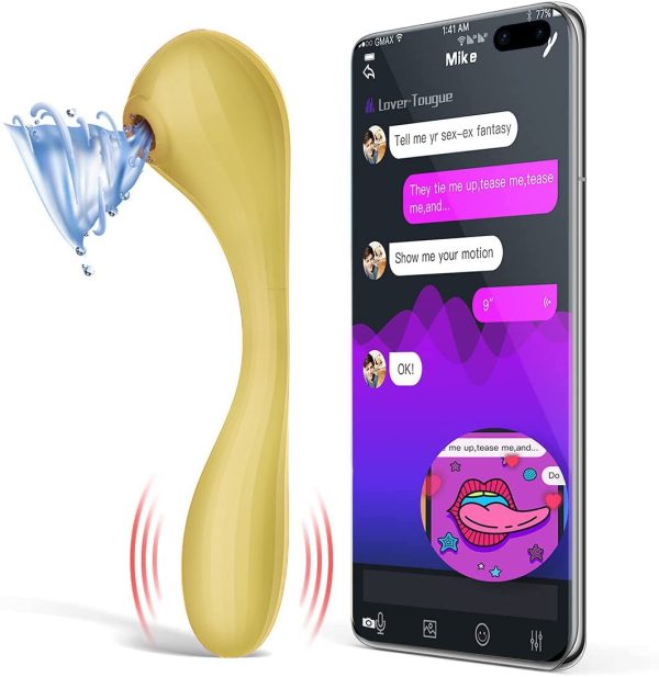 Вакуумный вагинально-клиторальный стимулятор Magic Motion Bobi управление со смартфона
