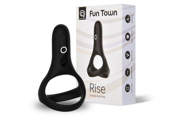 Двойное эрекционное кольцо Fun Town Rise управление со смартфона
