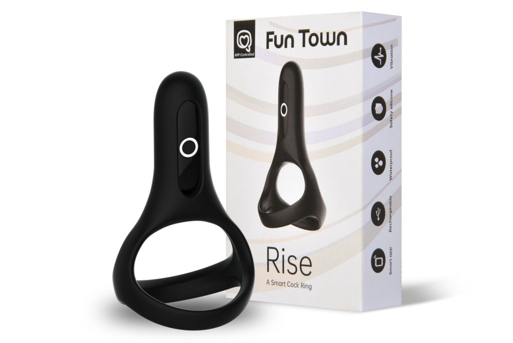 Подвійне ерекційне кільце Fun Town Rise керування зі смартфона