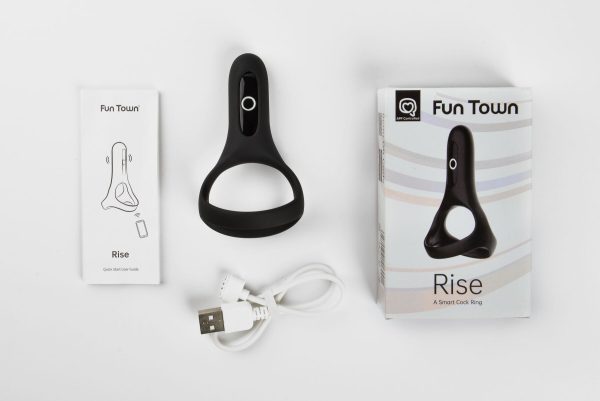 Двойное эрекционное кольцо Fun Town Rise управление со смартфона