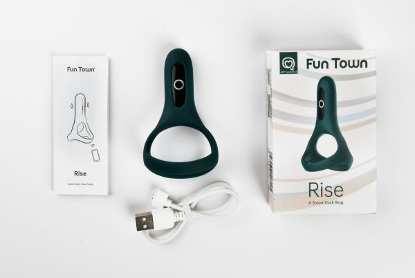 Двойное эрекционное кольцо Fun Town Rise управление со смартфона
