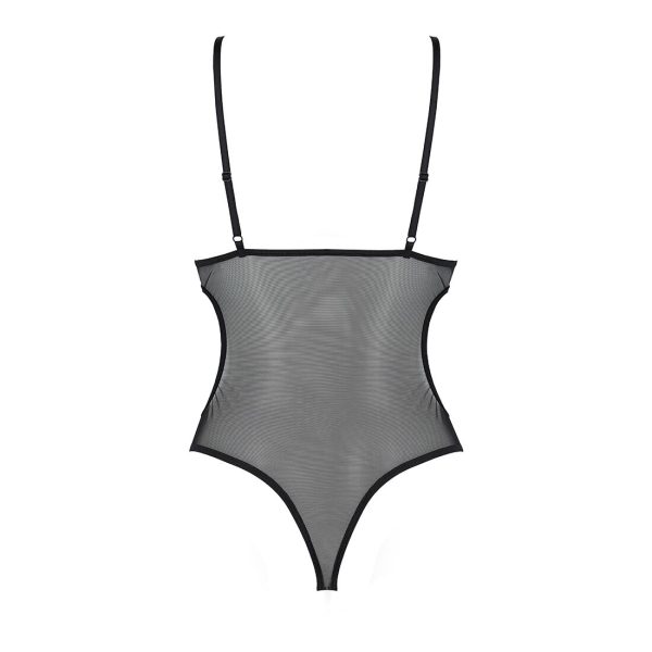 Боді з ажурним ліфом Passion CHRISTA BODY XXL