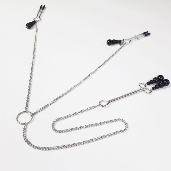 Зажимы для сосков и клитора Art of Sex - Nipple and clit clamps Pearl