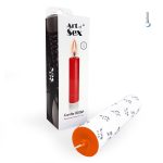 Помаранчева воскова свічка Art of Sex size 15 см низькотемпературна