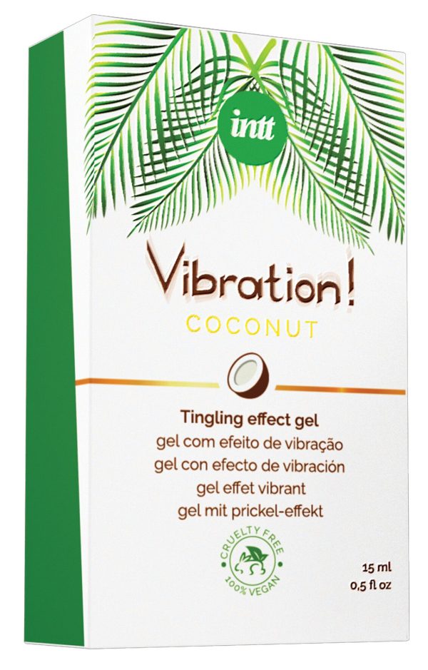 Рідкий вібратор Intt Vibration Coconut Vegan (15 мл), дуже смачний, діє до 30 хвилин