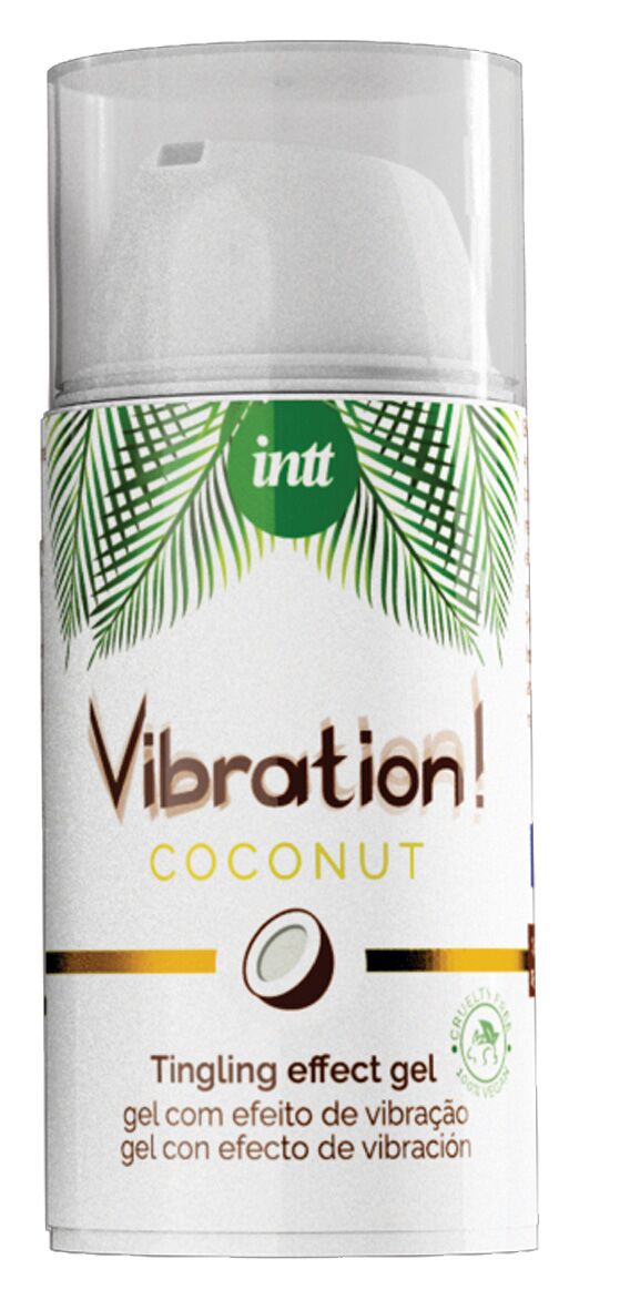 Рідкий вібратор Intt Vibration Coconut Vegan (15 мл), дуже смачний, діє до 30 хвилин