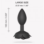 Силиконовая анальная пробка Love To Love OPEN ROSES SIZE - ONYX