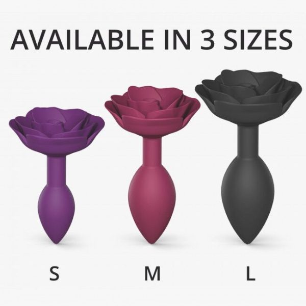 Силіконова анальна пробка Love To Love OPEN ROSES SIZE - PLUM STAR