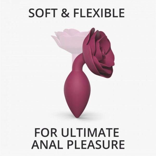 Силіконова анальна пробка Love To Love OPEN ROSES SIZE - PLUM STAR