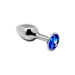Металлическая анальная пробка с кристаллом Alive Mini Metal Butt Plug