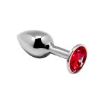 Металлическая анальная пробка с кристаллом Alive Mini Metal Butt Plug