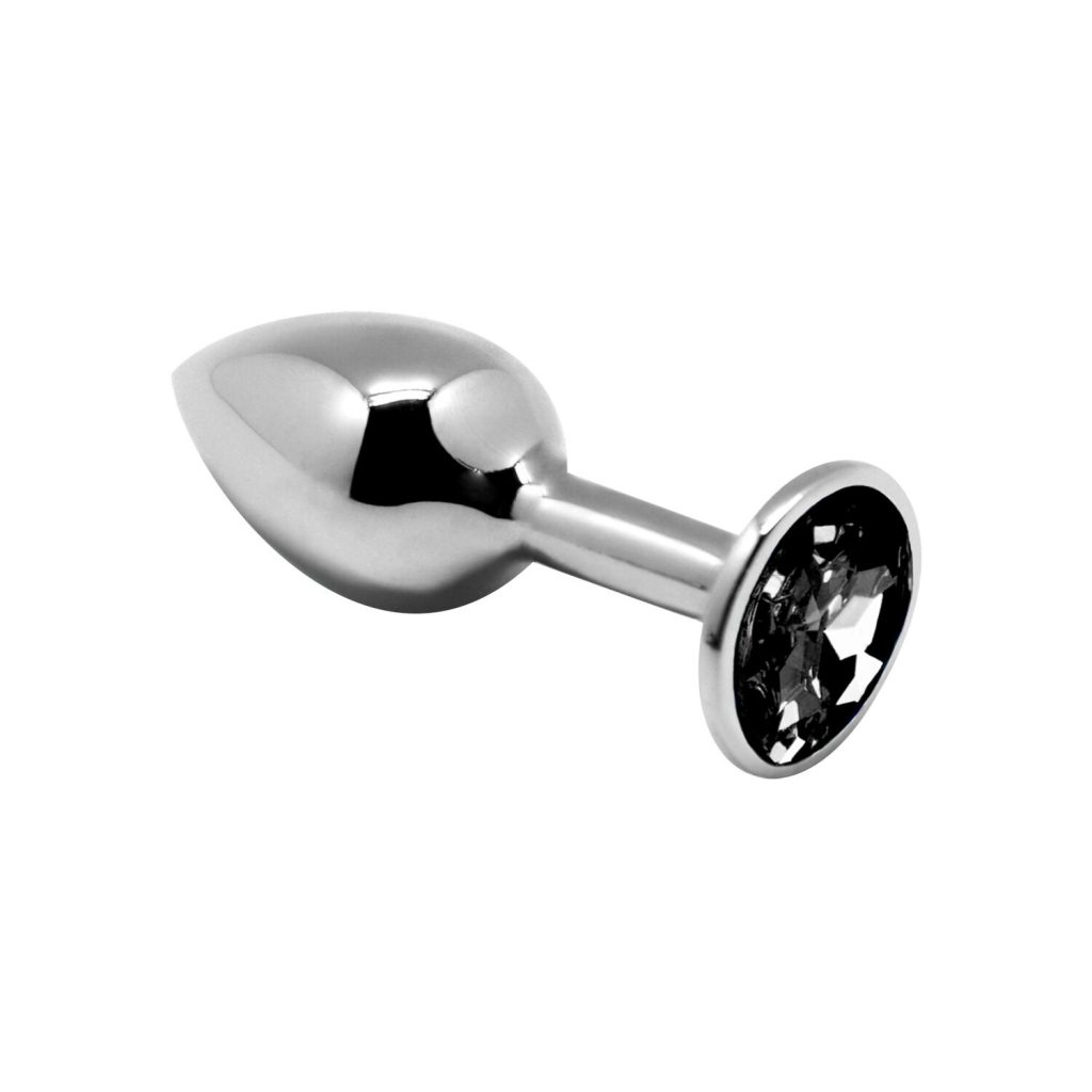 Металлическая анальная пробка с кристаллом Alive ini etal Butt Plug