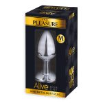 Металева анальна пробка з кристалом Alive ini etal Butt Plug