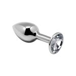 Металлическая анальная пробка с кристаллом Alive Mini Metal Butt Plug