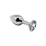 Металлическая анальная пробка с кристаллом Alive Mini Metal Butt Plug