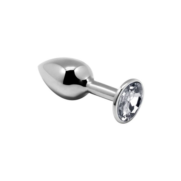 Металлическая анальная пробка с кристаллом Alive Mini Metal Butt Plug
