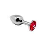 Металлическая анальная пробка с кристаллом Alive Mini Metal Butt Plug
