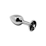 Металлическая анальная пробка с кристаллом Alive Mini Metal Butt Plug