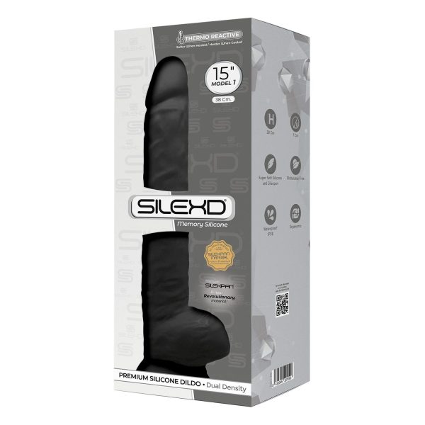 Фаллоимитатор SilexD Kingston (MODEL 15in), двухслойный, силикон+Silexpan, диаметр 7 см