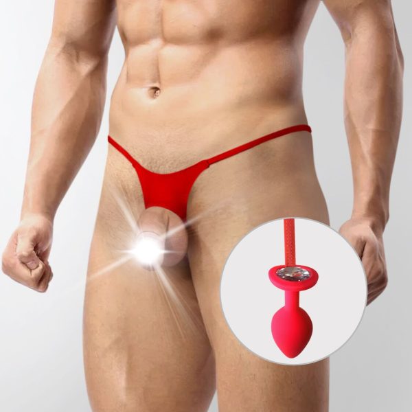 Чоловічі труси XS-2X із силіконовою анальною пробкою Art of Sex - Joni p ug panties size