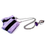 Наручники з металевою анальною пробкою Art of Sex Handcuffs with etal Anal Plug size