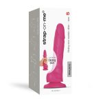 Реалистичный фаллоимитатор Strap-On-Me Sliding Skin Realistic Dildo Fuchsia эффект подвижной кожи