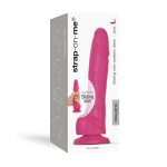 Реалистичный фаллоимитатор Strap-On-Me Sliding Skin Realistic Dildo Fuchsia эффект подвижной кожи