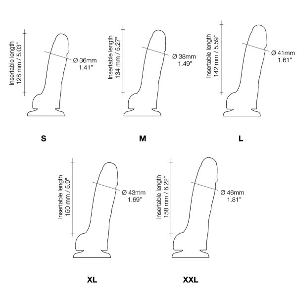 Реалистичный фаллоимитатор Strap-On-Me Sliding Skin Realistic Dildo Vanille