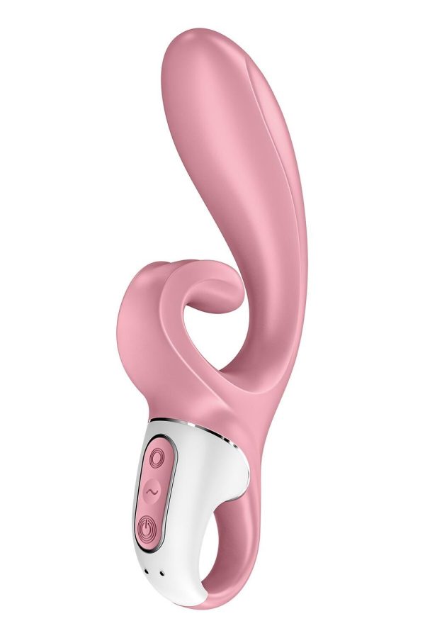 Смарт вибратор кролик Satisfyer Hug Me 2 мотора, диаметр 4,2см, широкая клиторальная часть