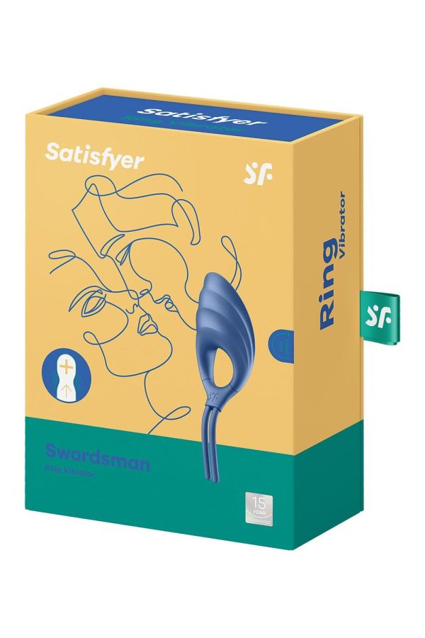 Эрекционное виброкольцо лассо Satisfyer Swordsman крепкая фиксация, 10 режимов, мощный мотор