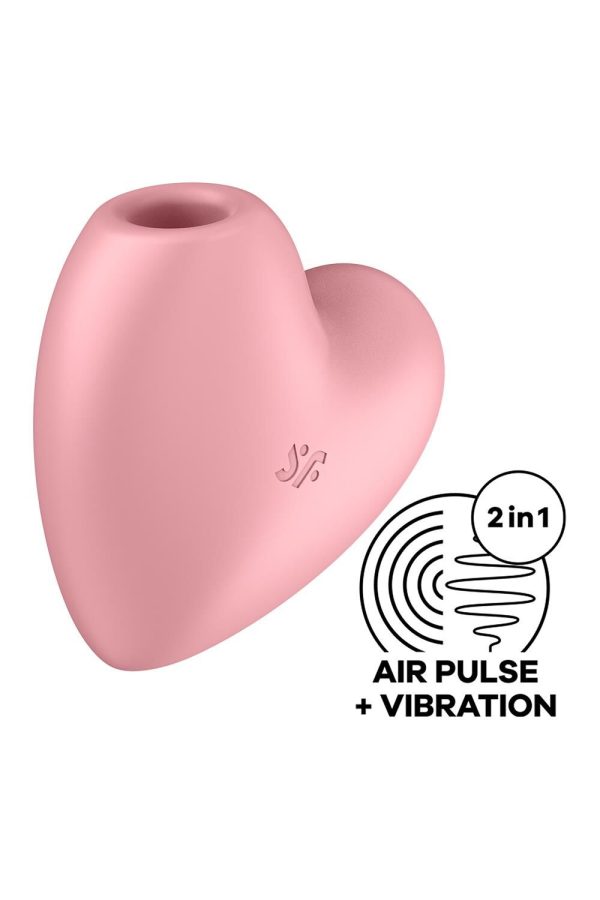 Вакуумный стимулятор-сердечко с вибрацией Satisfyer Cutie Heart Light