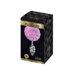 Металева анальна пробка Кролячий хвостик Alive Fluffy Twist Plug діаметр 3,4 см