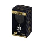 Металева анальна пробка Кролячий хвостик Alive Fluffy Twist Plug діаметр 3,4 см