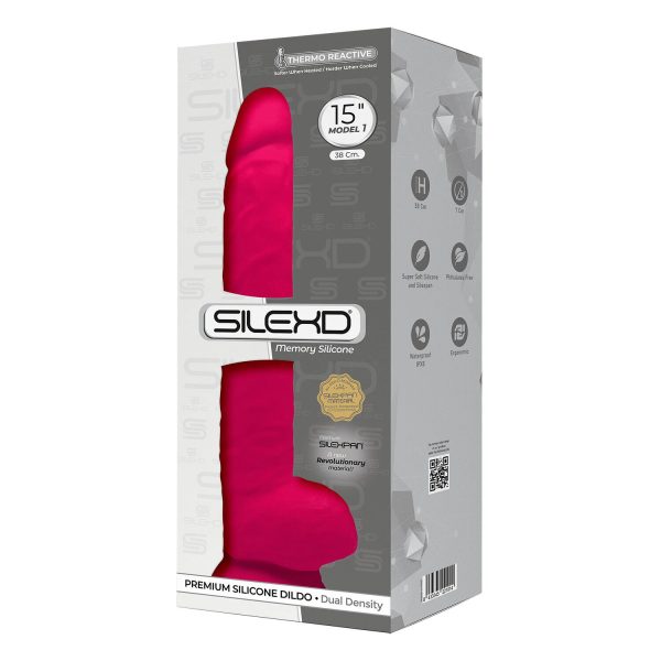Фаллоимитатор SilexD Kingston (MODEL 15in), двухслойный, силикон+Silexpan, диаметр 7 см