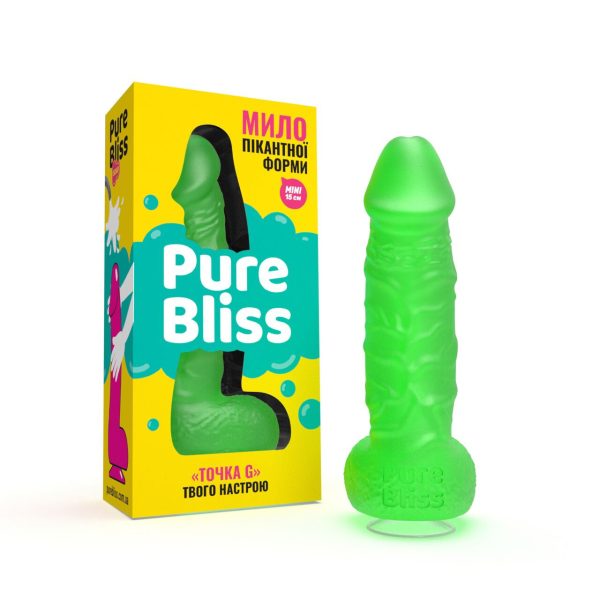 Мило у формі пеніса Pure Bliss MINI крафтове мило-член, натуральне