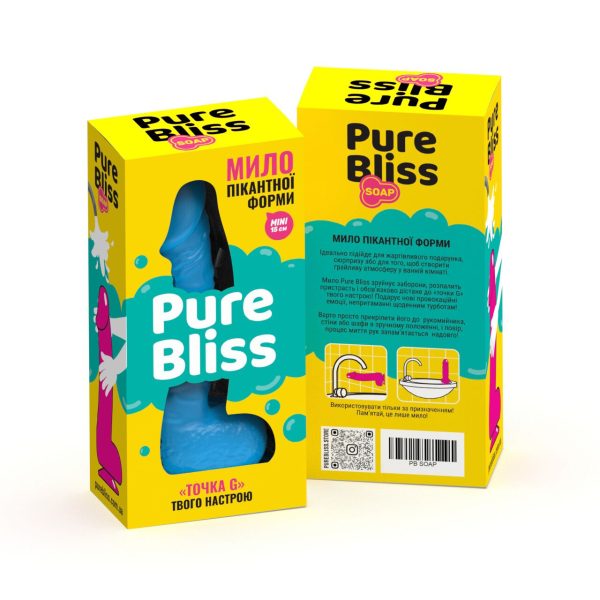 Мило у формі пеніса Pure Bliss MINI крафтове мило-член, натуральне