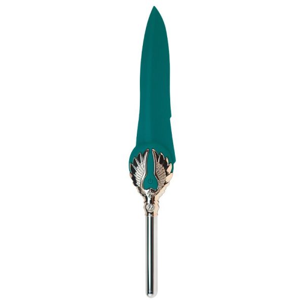 Вишуканий вібратор Knight Jenay FLOWERS & SWORD, маска, стрічка та лубрикант у комплекті