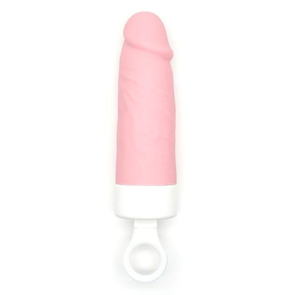 Вібратор CuteVibe Teddy (Pink Dildo), реалістичний вібратор під виглядом морозива