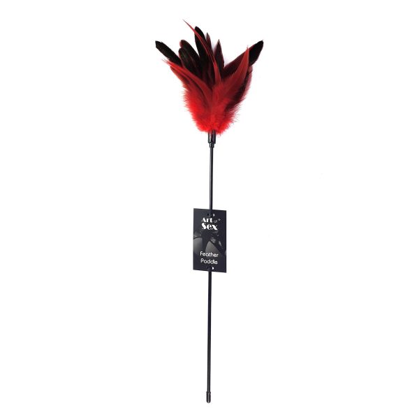 Щекоталка с пером петуха Art of Sex – Feather Paddle
