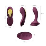 Смарт-вибратор в трусики Zalo - AYA Velvet насадка и пульт ДУ