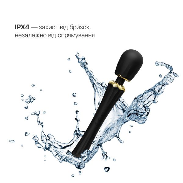 Вибромассажер с насадками Zalo — Kyro Wand Obsidian