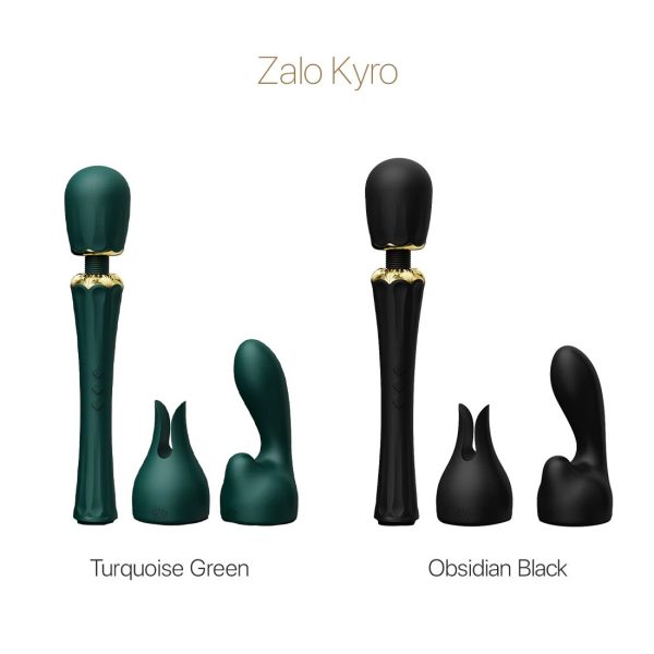 Вибромассажер с насадками Zalo — Kyro Wand Obsidian