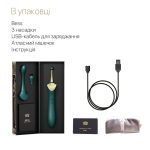Вагинально-клиторальный вибратор Zalo — Bess многофункциональный с насадками