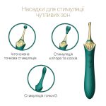 Вагинально-клиторальный вибратор Zalo — Bess многофункциональный с насадками
