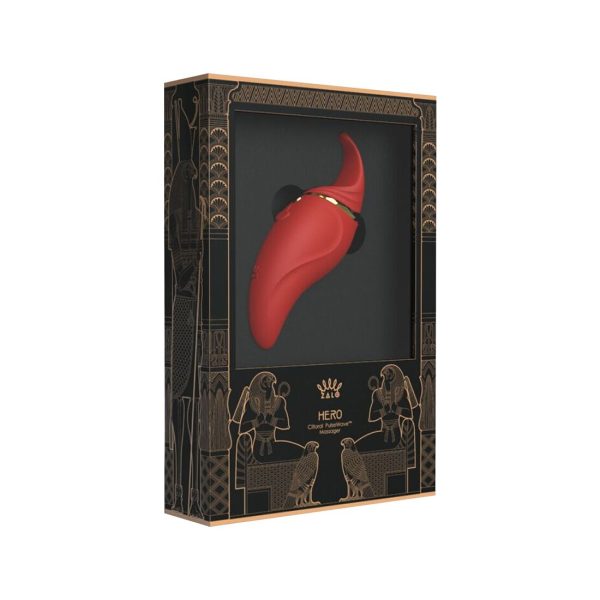 Вибратор 2в1 с язычком Zalo — Hero Wine кристалл Swarovski