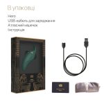 Вибратор 2в1 с язычком Zalo — Hero Jewel кристалл Swarovski